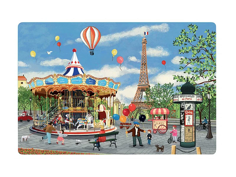 Set de table Carrousel Tour Eiffel assortis 30 x 45 cm Winkler