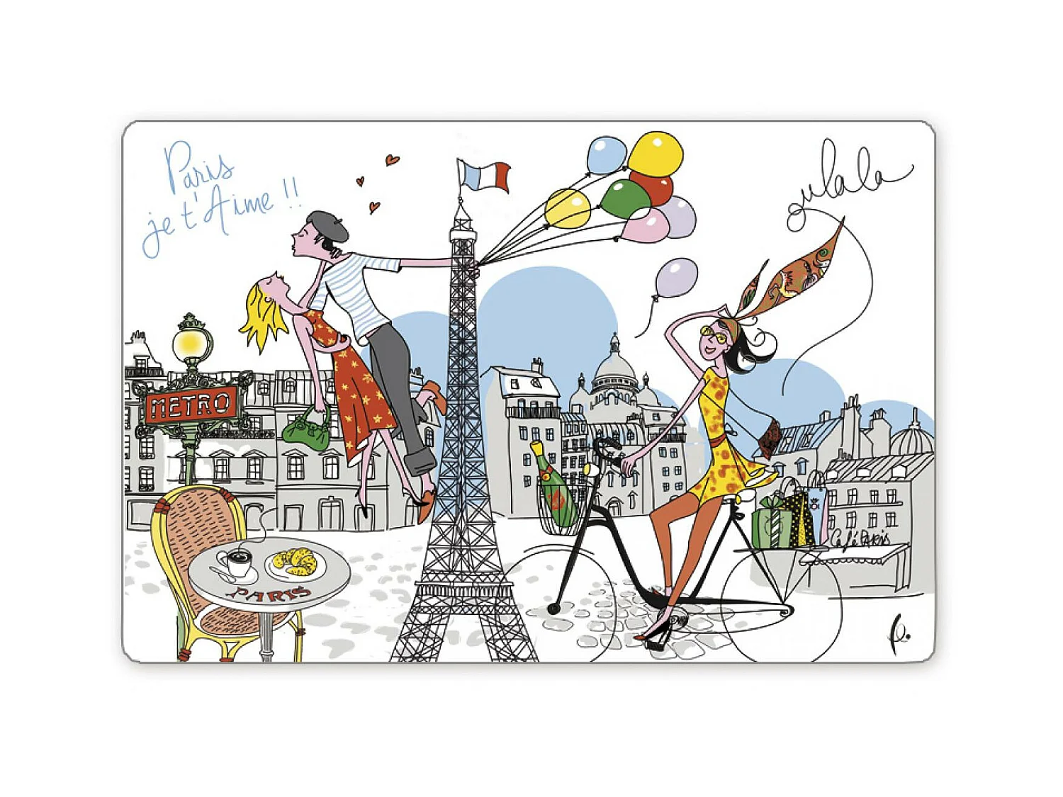 Set de table La Parisienne assortis 30 x 45 cm Winkler