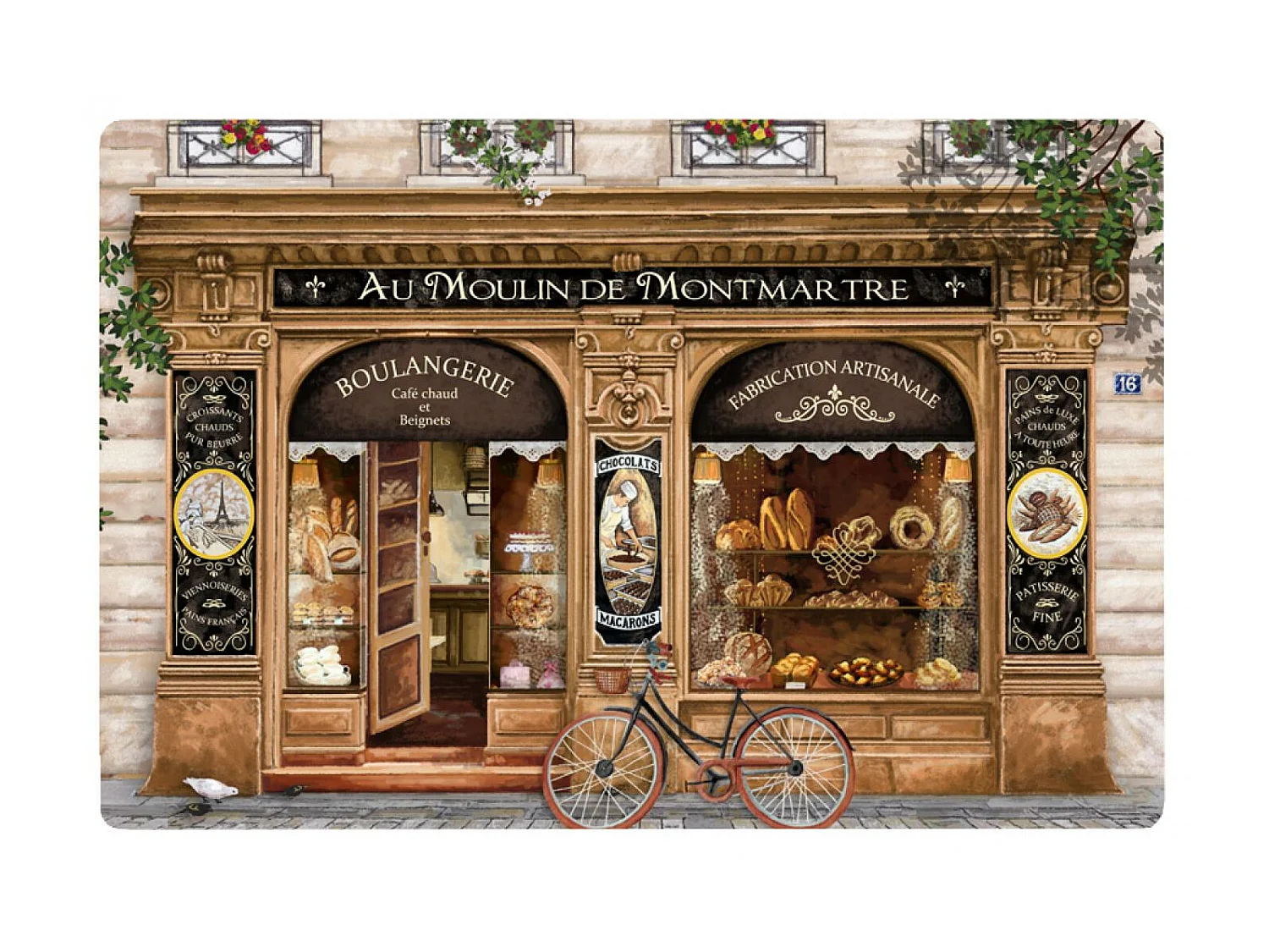 Conjunto de mesa Boulangerie traditionnelle