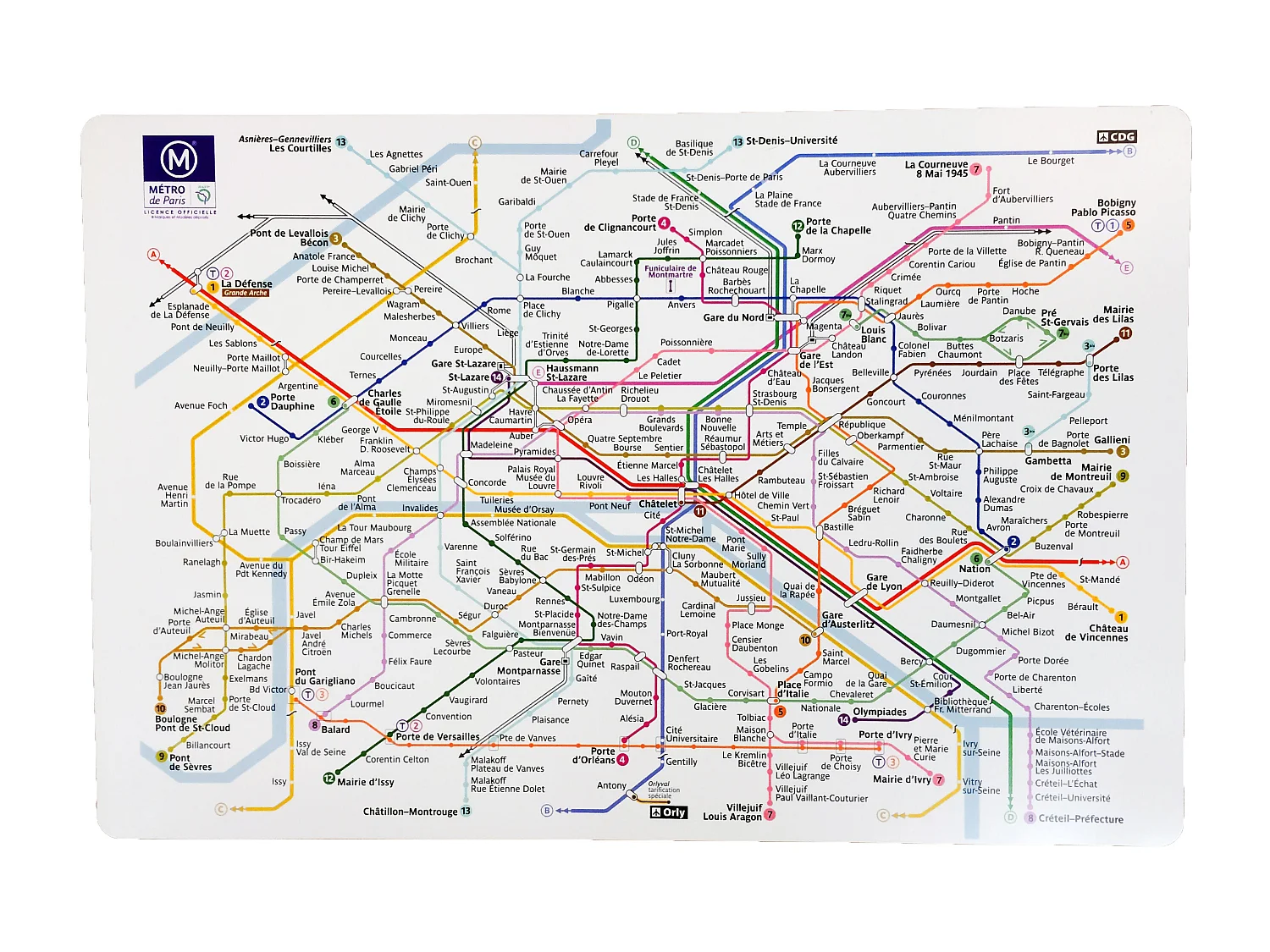 Set de Table Plastique Ratp assortis 45 x 30 cm Winkler