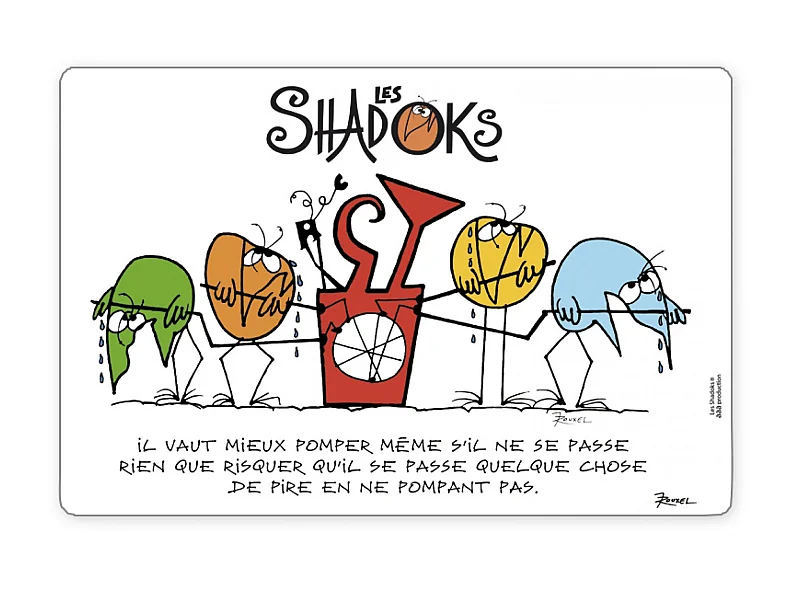 Set da tavola Shadoks Il vaut mieux pomper