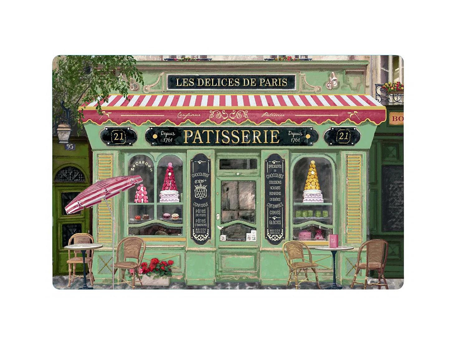 Conjunto de mesa Boutique Patisserie