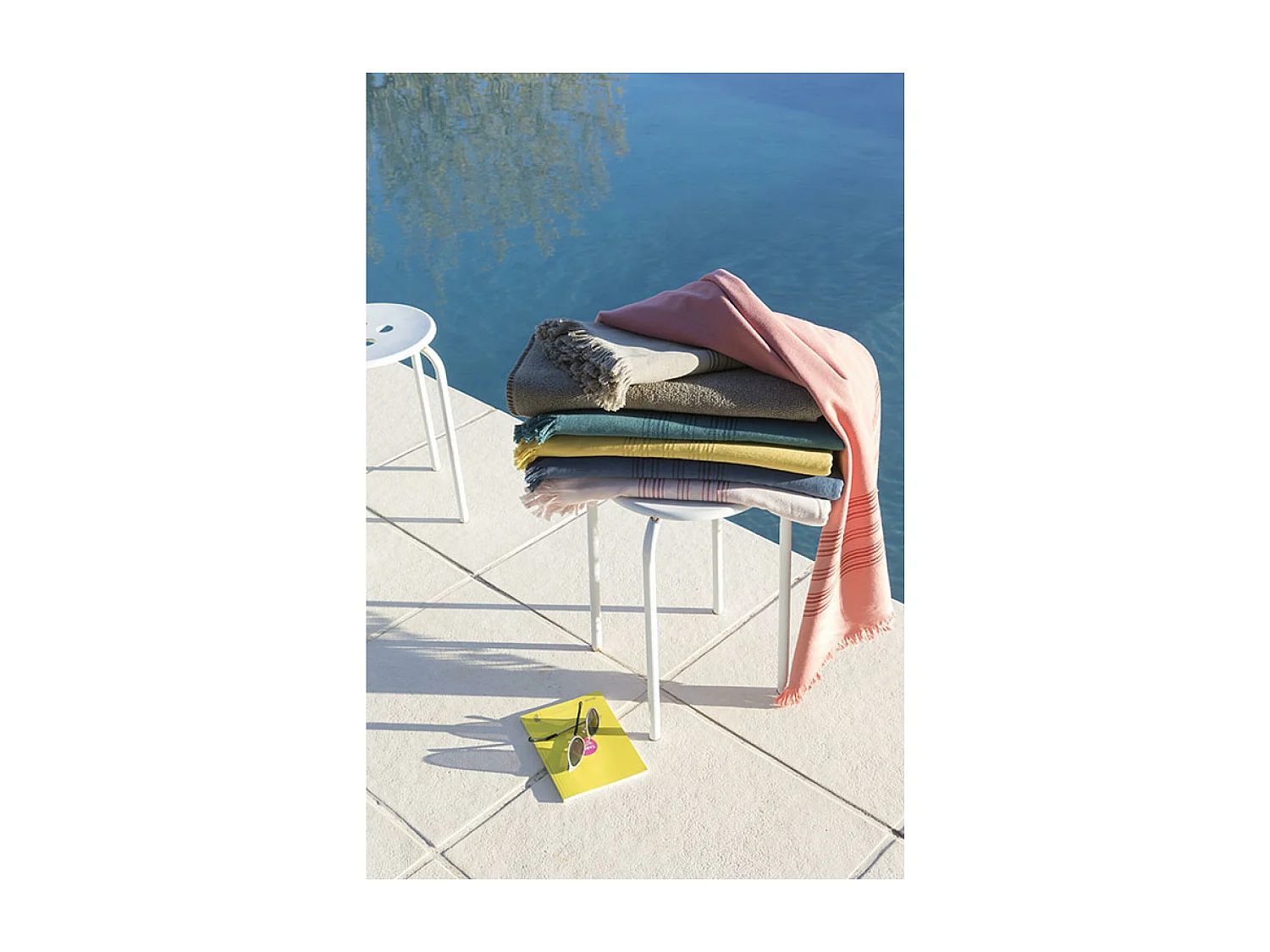 Drap hammam Cancun ombre 90 x 180 cm Vivaraise