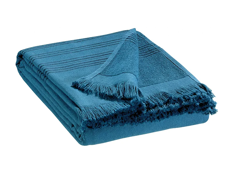 Drap hammam Cancun acier 90 x 180 cm Vivaraise