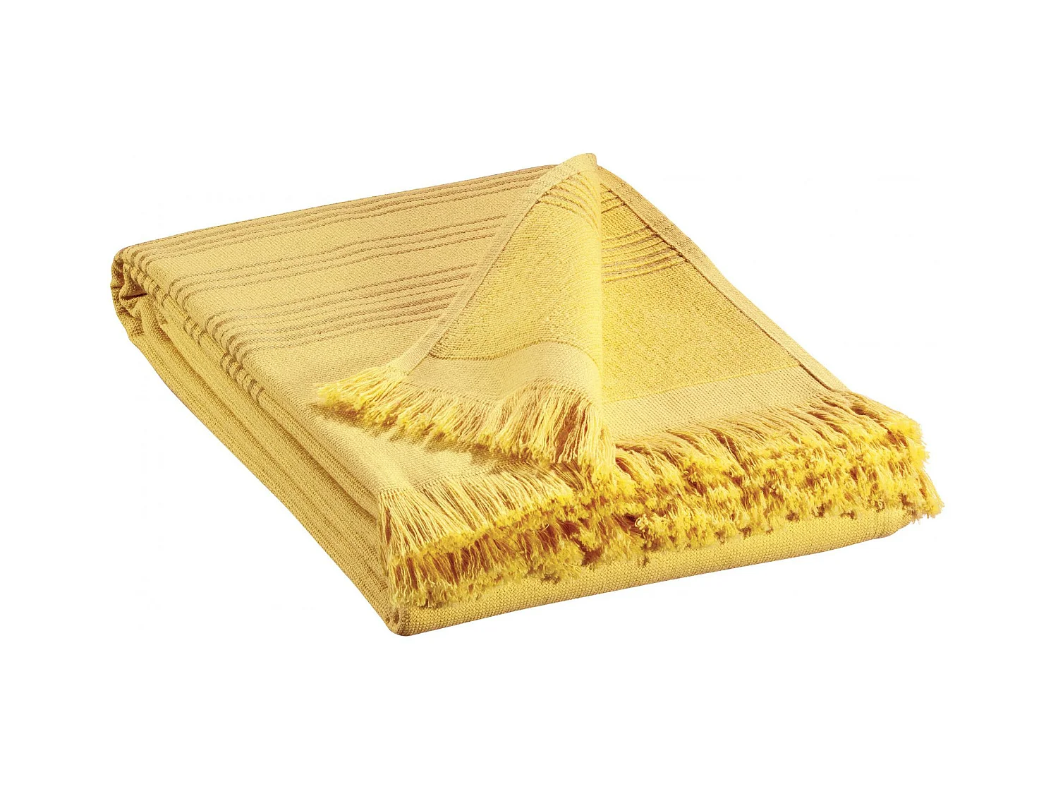 Drap hammam Cancun curry 90 x 180 cm Vivaraise