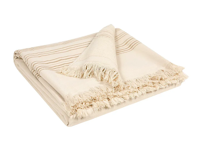Drap hammam Cancun lin 90 x 180 cm Vivaraise