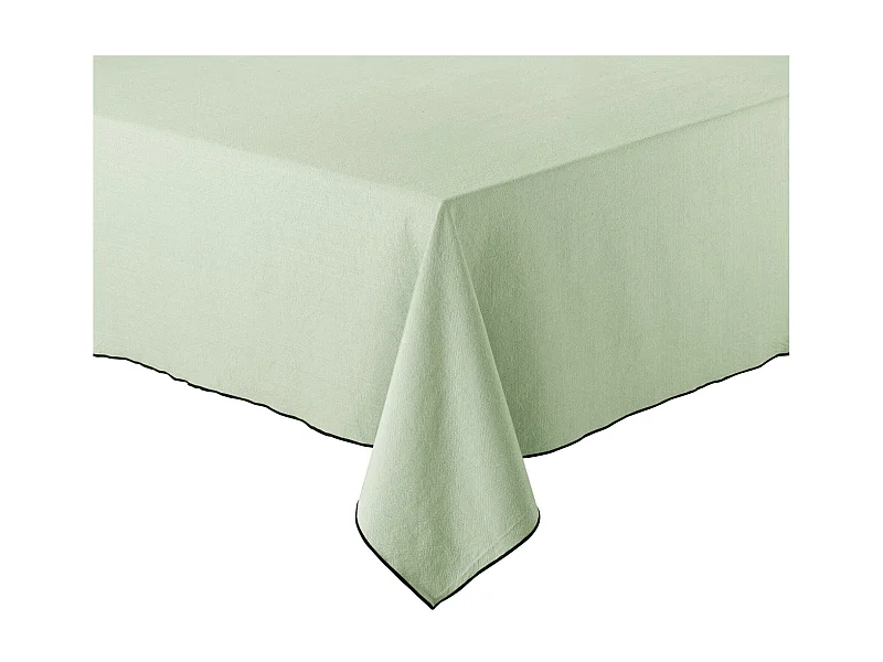 Nappe recyclée Grace celadon 140 x 140 cm Winkler