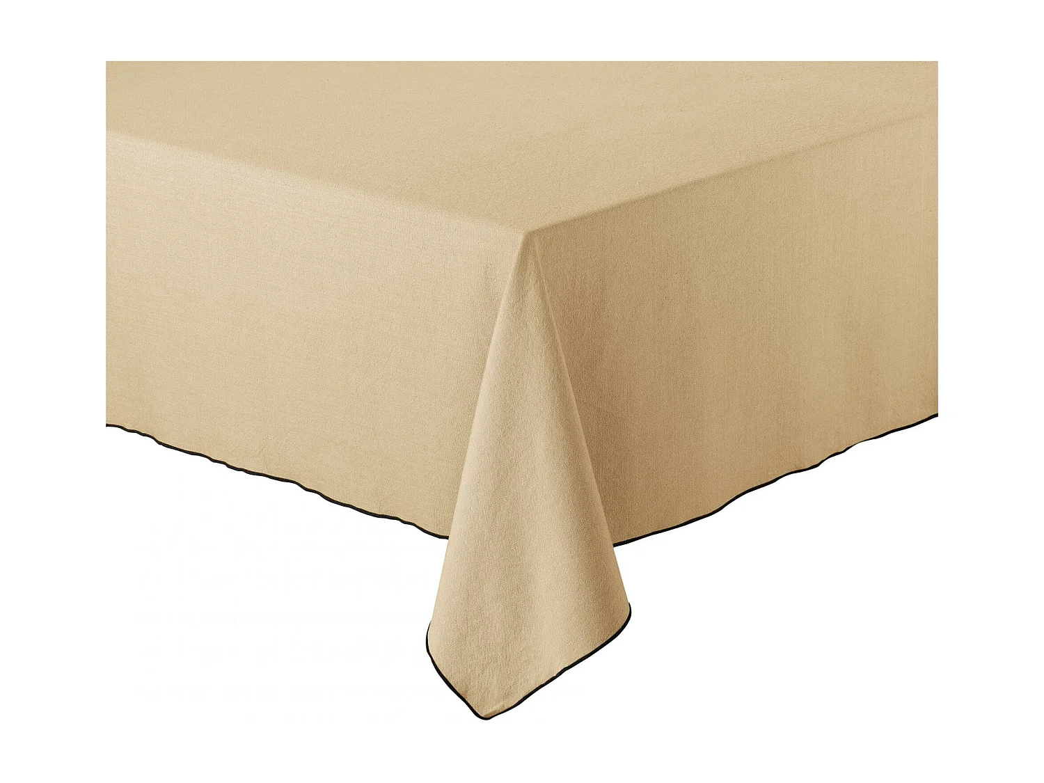 Nappe recyclée Grace camel 140 x 140 cm Winkler