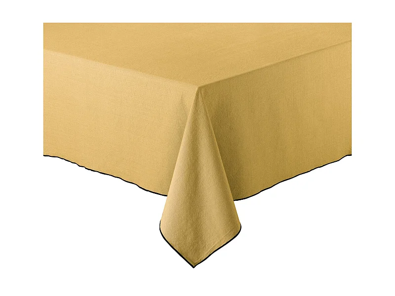 Recycelte Tischdecke Grace Sternanisbraun 140 x 140 cm