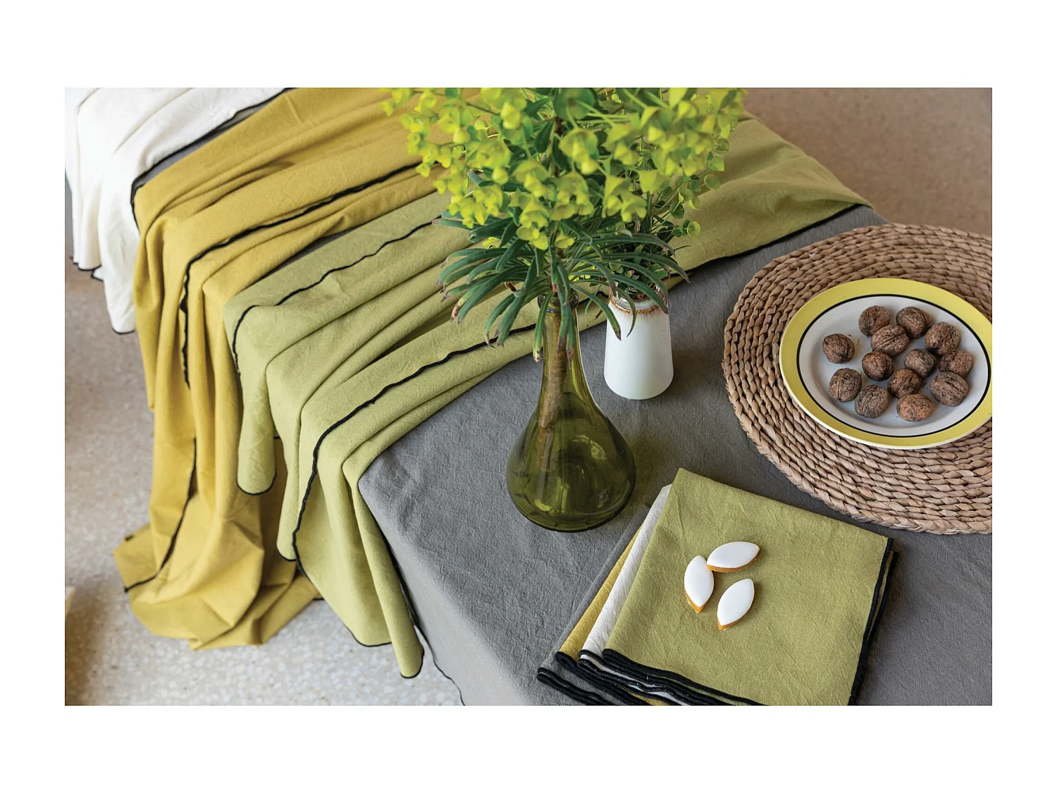 Toalha de mesa reciclada Grace Badiane 140 x 140 cm