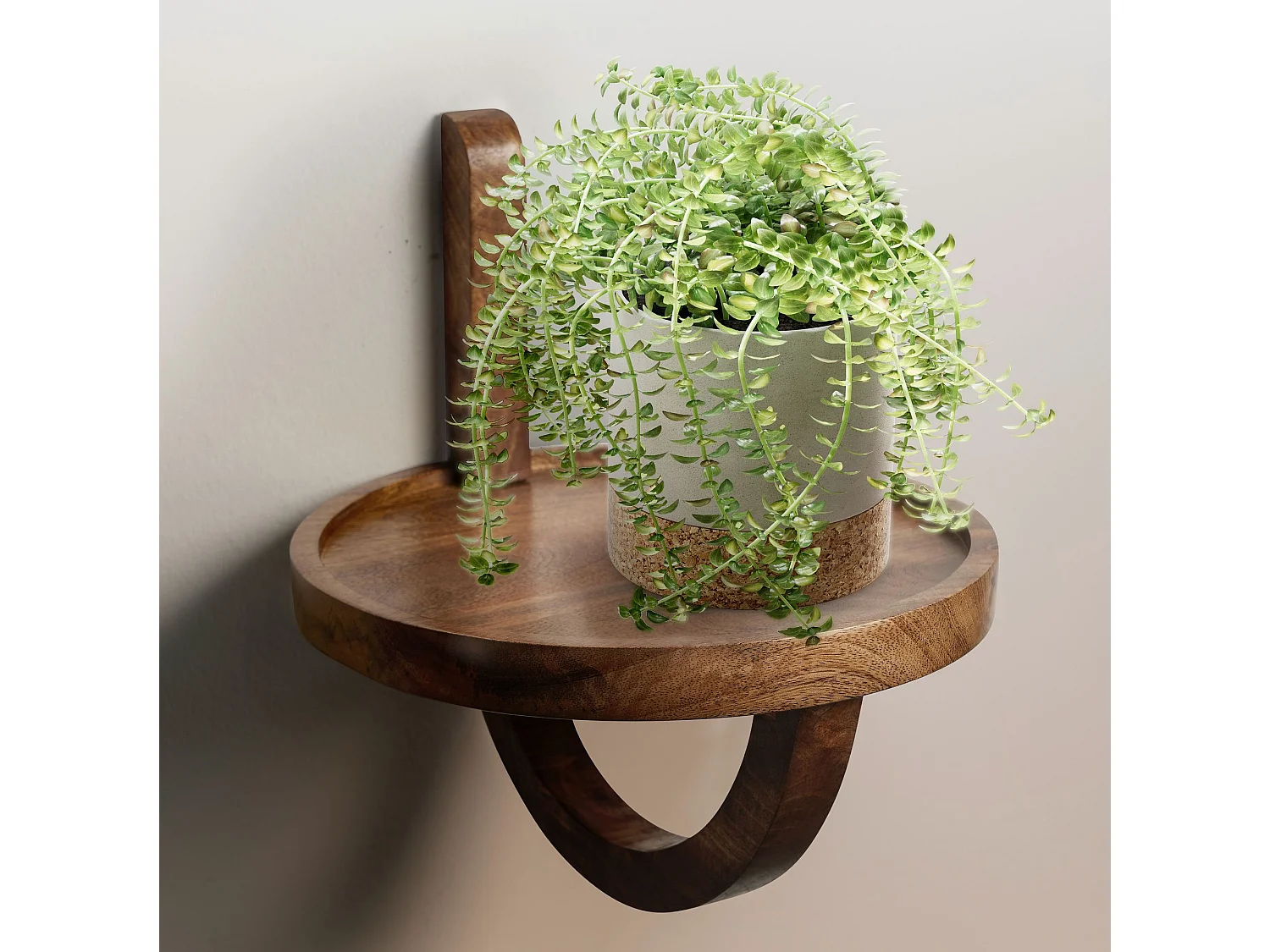 Étagère Murale Bois Massif 30x33x30 cm Étagère Suspendue Flottante