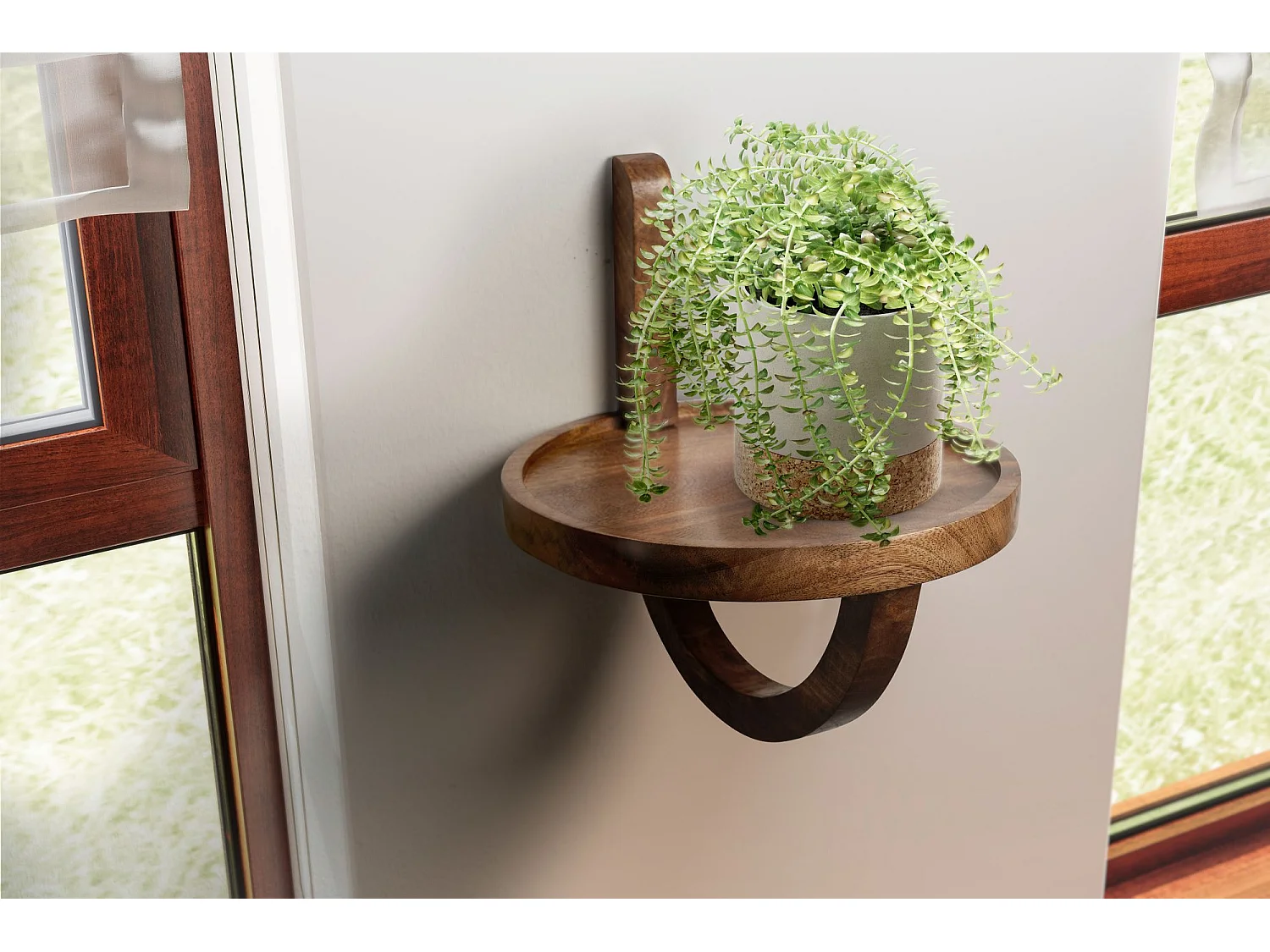 Étagère Murale Bois Massif 30x33x30 cm Étagère Suspendue Flottante