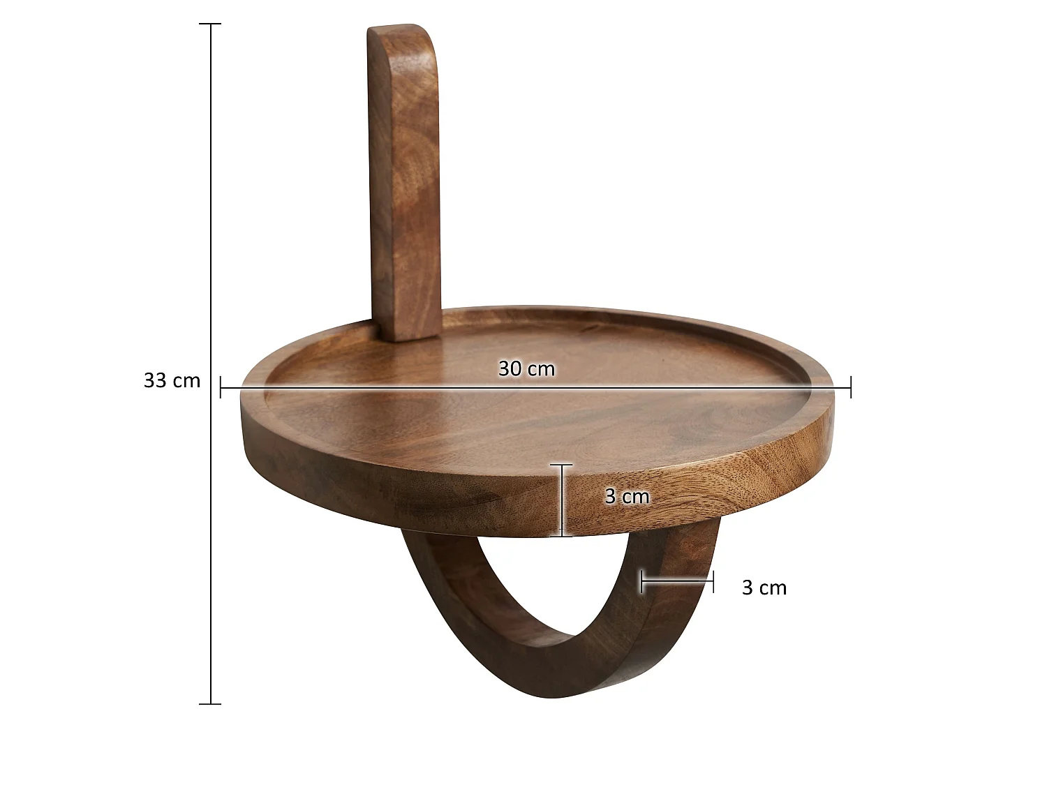Étagère Murale Bois Massif 30x33x30 cm Étagère Suspendue Flottante