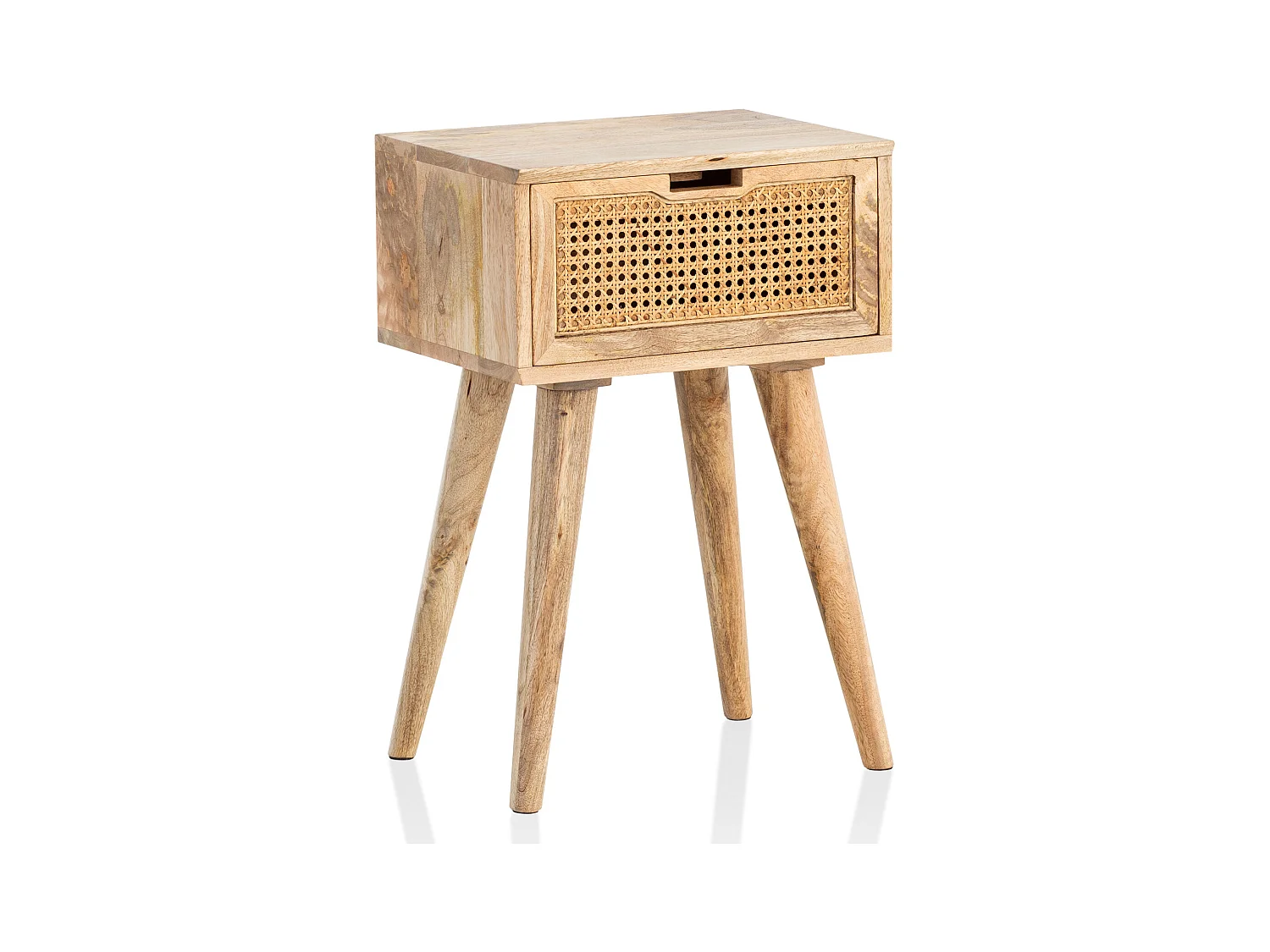 Table de Chevet Bois Massif 40x60x30 cm Table de Nuit d'appoint Haute