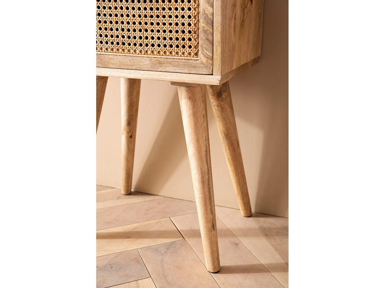 Table de Chevet Bois Massif 40x60x30 cm Table de Nuit d'appoint Haute