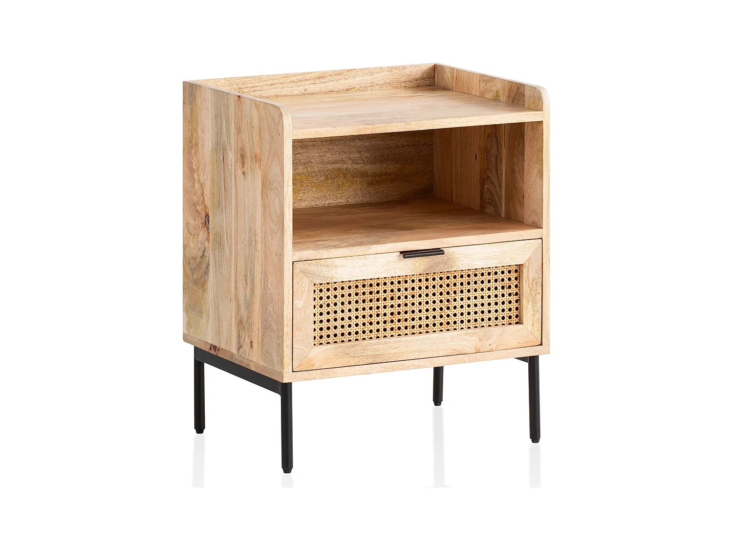 Table de Chevet Bois Massif 50x60x40 cm Table de Nuit d'appoint Haute
