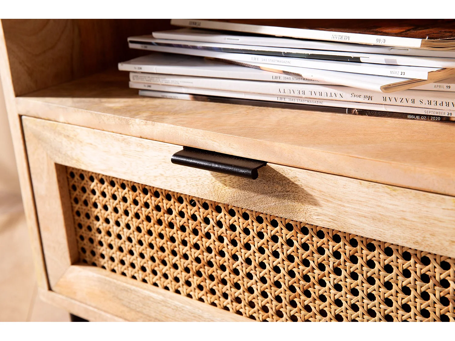 Table de Chevet Bois Massif 50x60x40 cm Table de Nuit d'appoint Haute