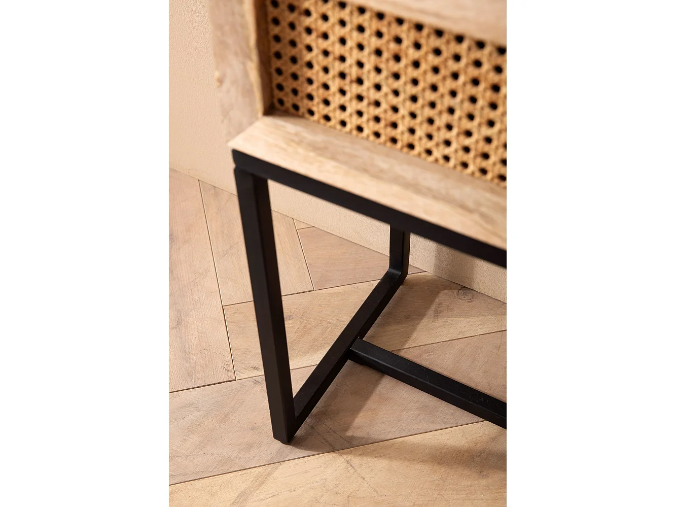 Table de Chevet Bois Massif 50x60x30 cm Table de Nuit d'appoint Haute