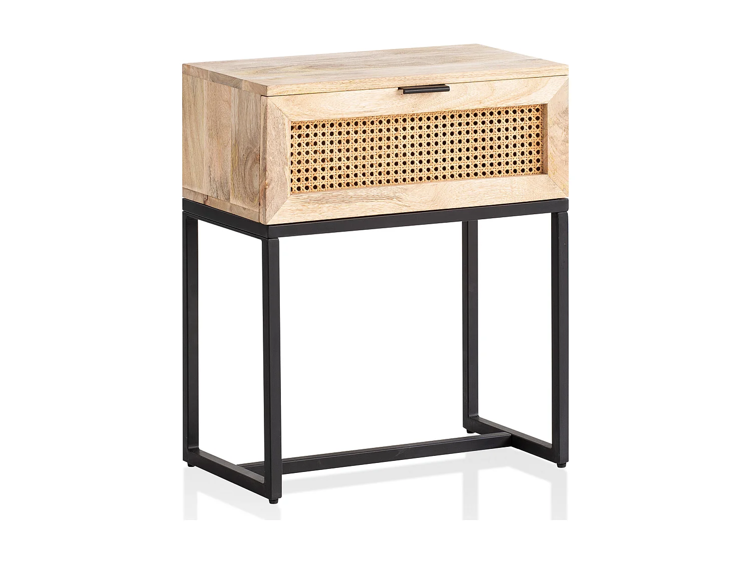 Table de Chevet Bois Massif 50x60x30 cm Table de Nuit d'appoint Haute