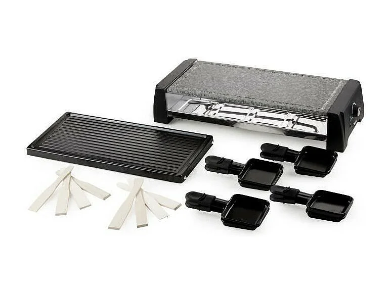 Raclettegerät für 8 Personen – Schwarz