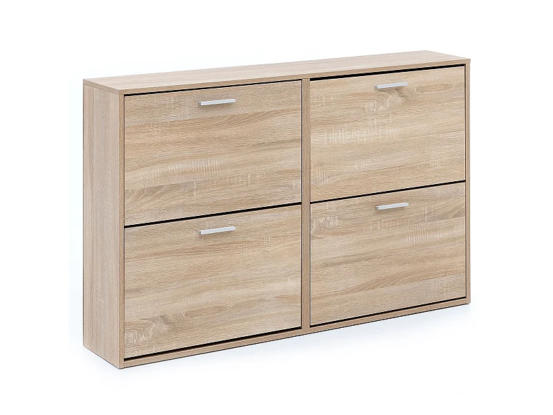 Meuble à Chaussures 120 cm Étagère Meuble d’Entrée Rangement Moderne