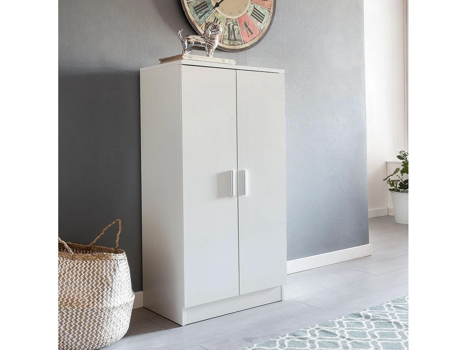 Schuhschrank 7 Fächer Schuhkommode Flurmöbel Flurschrank Kommode Flur