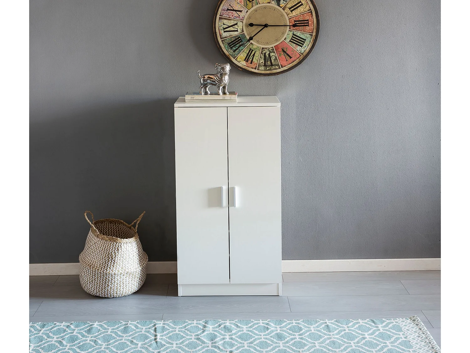 Schuhschrank 7 Fächer Schuhkommode Flurmöbel Flurschrank Kommode Flur