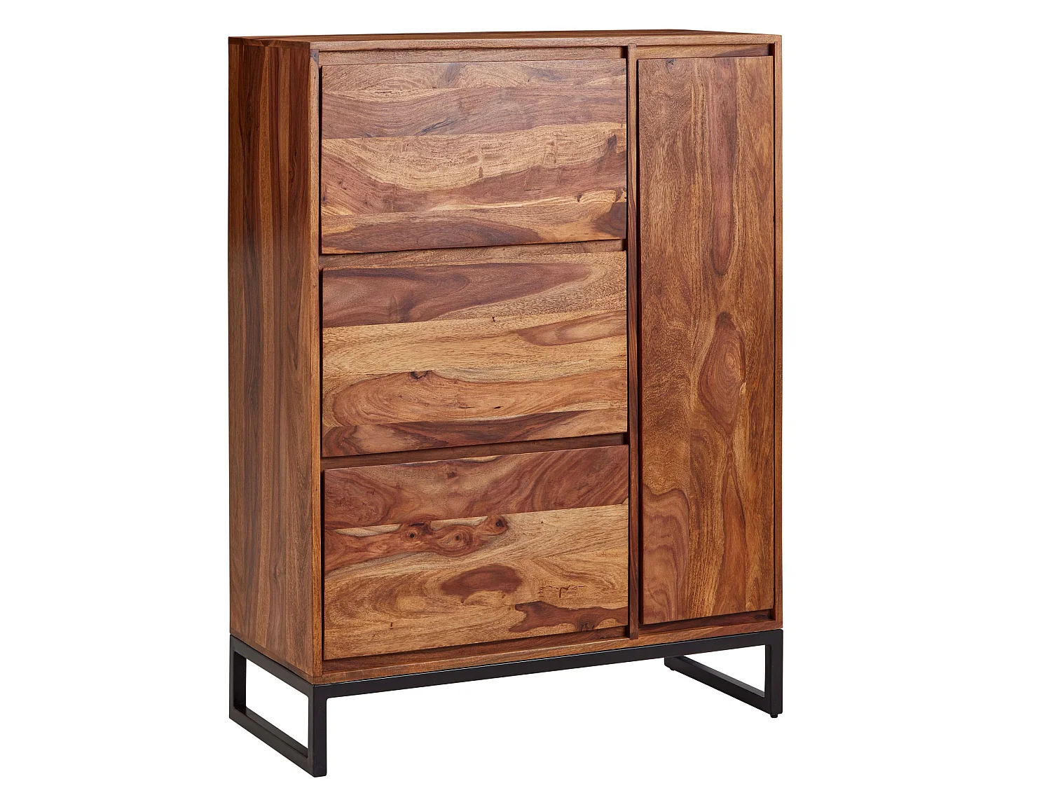 Meuble à Chaussures Bois Massif 120 cm Rangement Meuble de Entrée