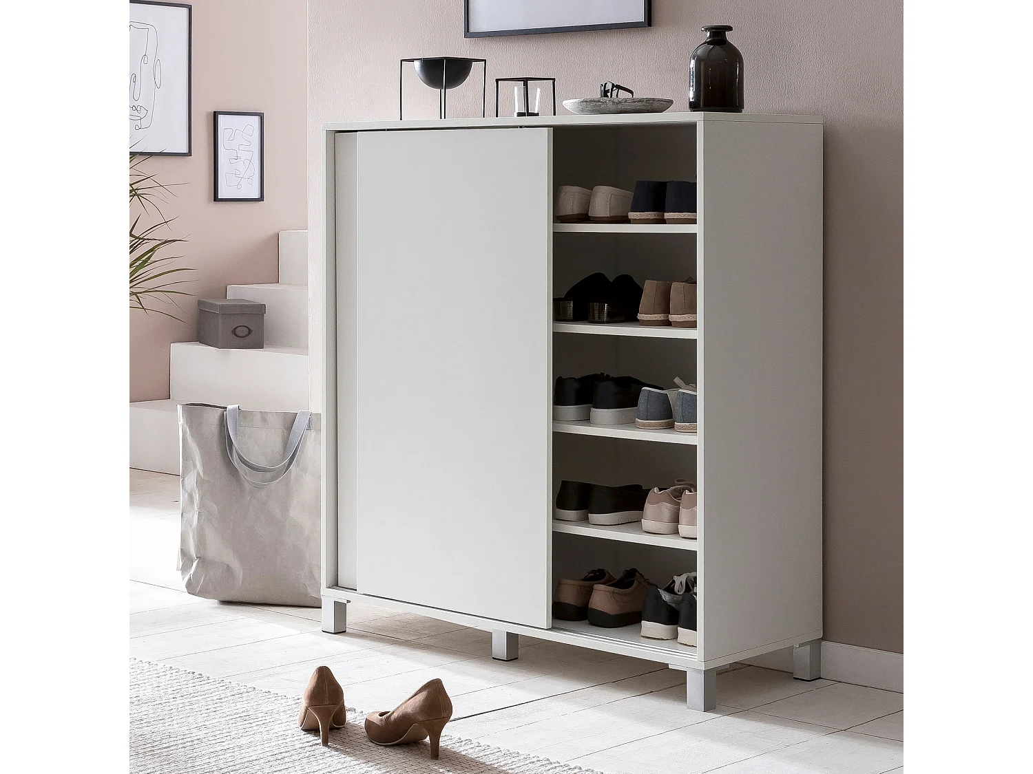 Schuhschrank SV51780 Holz 20 Paar Schuhe Schuhregal Schuhkommode Groß