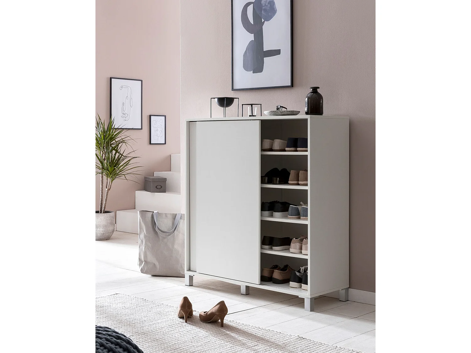 Schuhschrank SV51780 Holz 20 Paar Schuhe Schuhregal Schuhkommode Groß