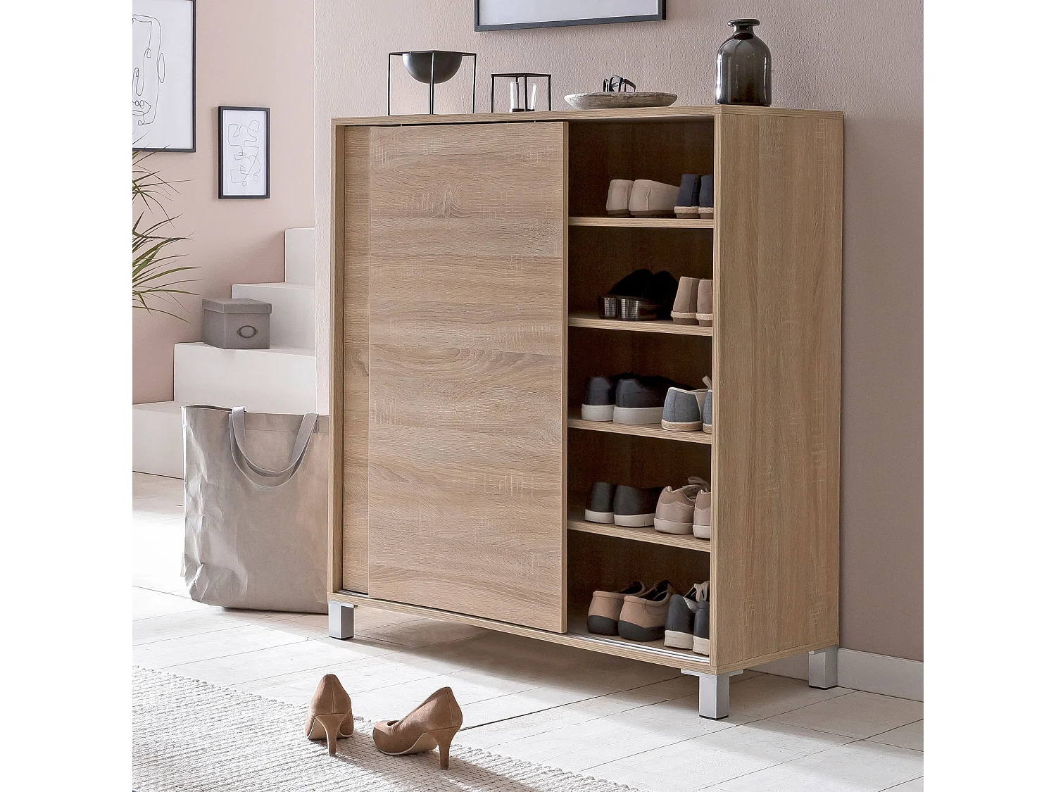 Schuhschrank SV51780 Holz 20 Paar Schuhe Schuhregal Schuhkommode Groß