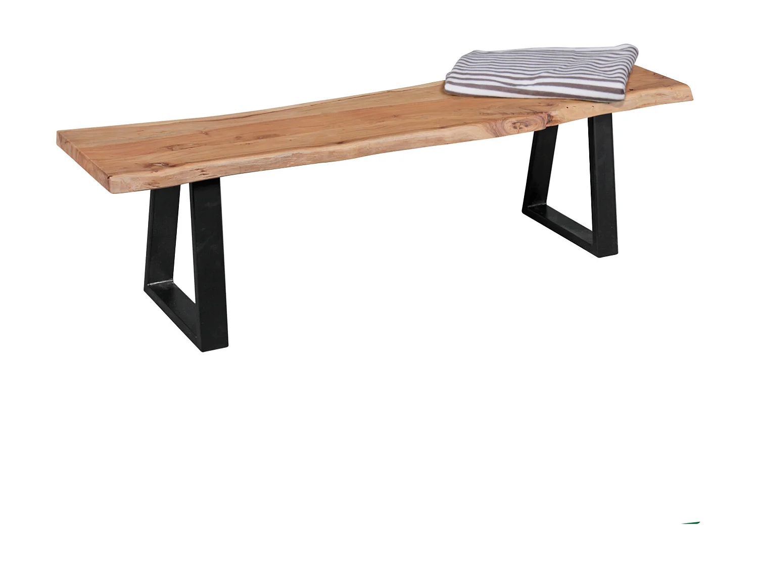 Esszimmerbank Massiv Holzbank Baumkante Essbank Holz 180 cm Küchenbank