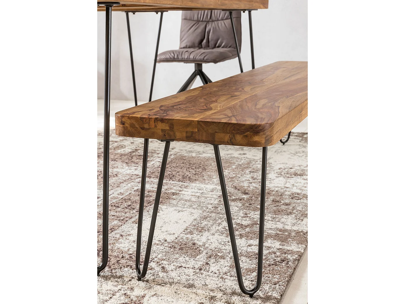 Sitzbank Massiv 180cm Esszimmerbank Holzbank Küchenbank Holz