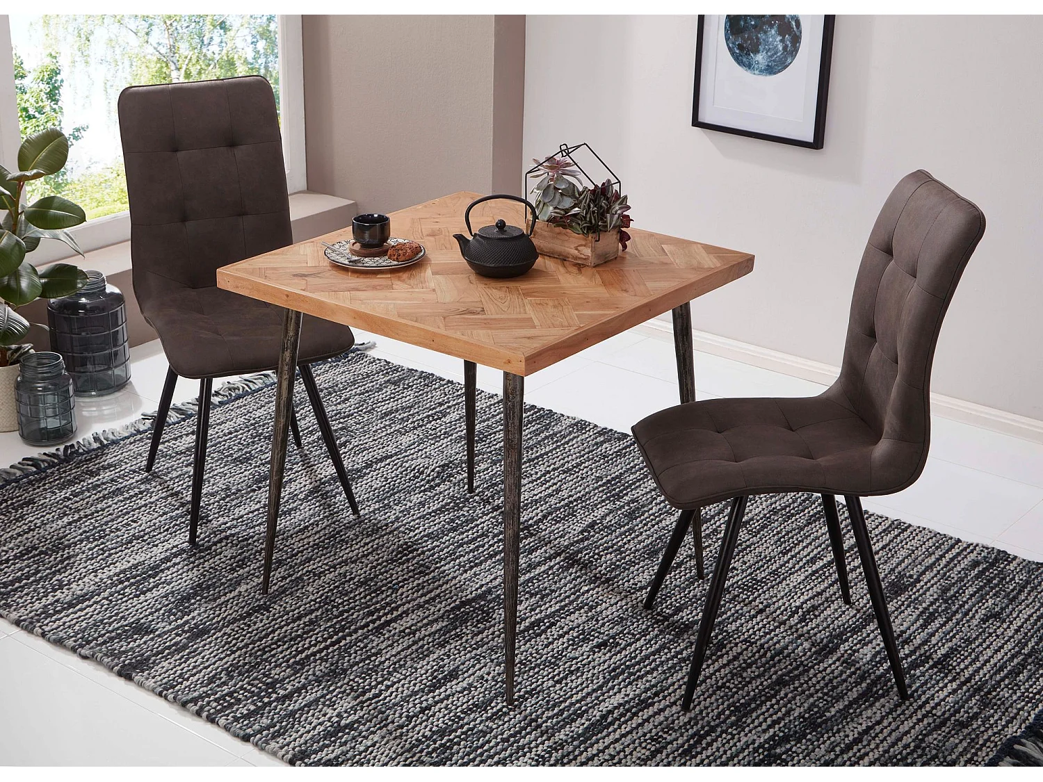 Esstisch Holz Esszimmertisch Massiv Holztisch Tisch Esszimmer 80cm