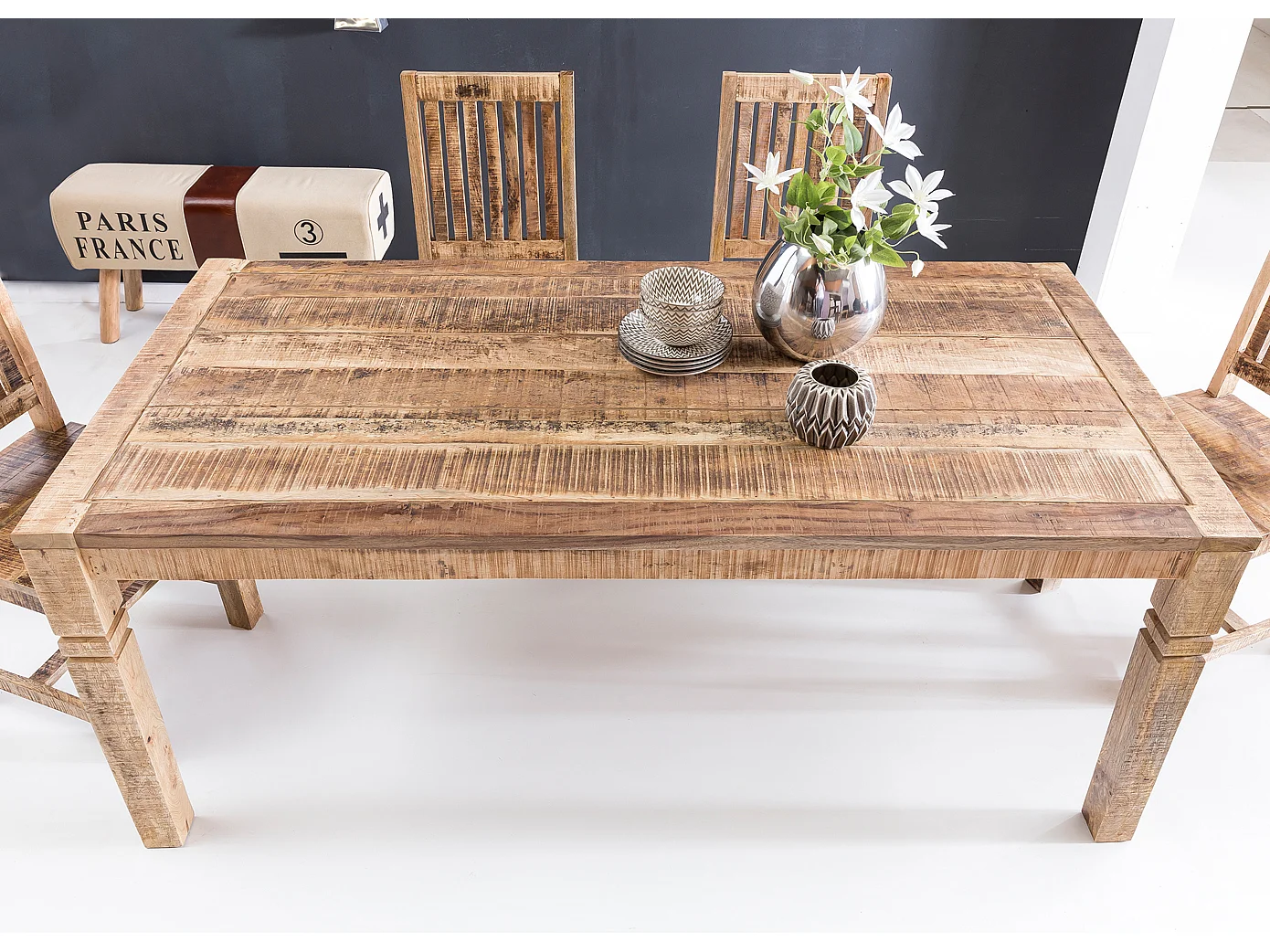 Esstisch 120 x 70cm Esszimmertisch Massiv Holz Tisch Küchentisch