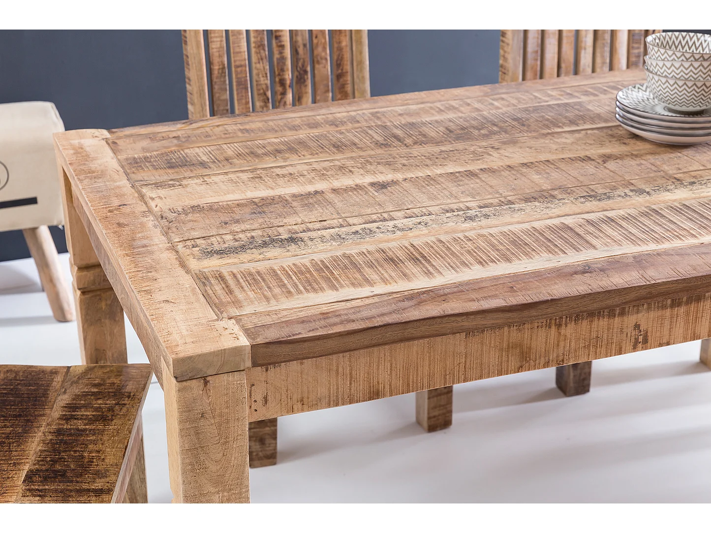 Esstisch 120 x 70cm Esszimmertisch Massiv Holz Tisch Küchentisch