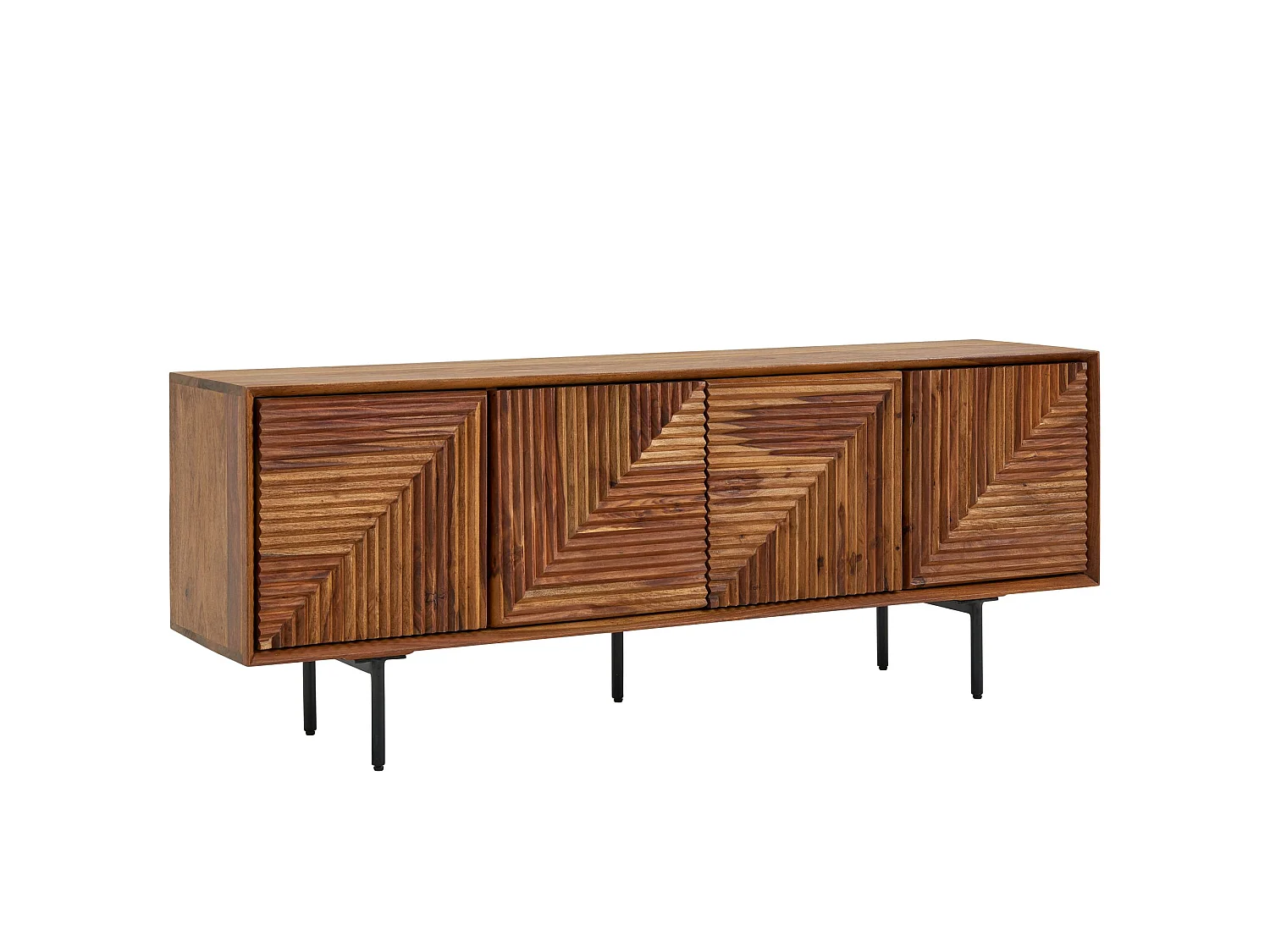 TV Schrank  Lowboard 140x54x33 cm Holz Fernsehkommode Fernsehschrank