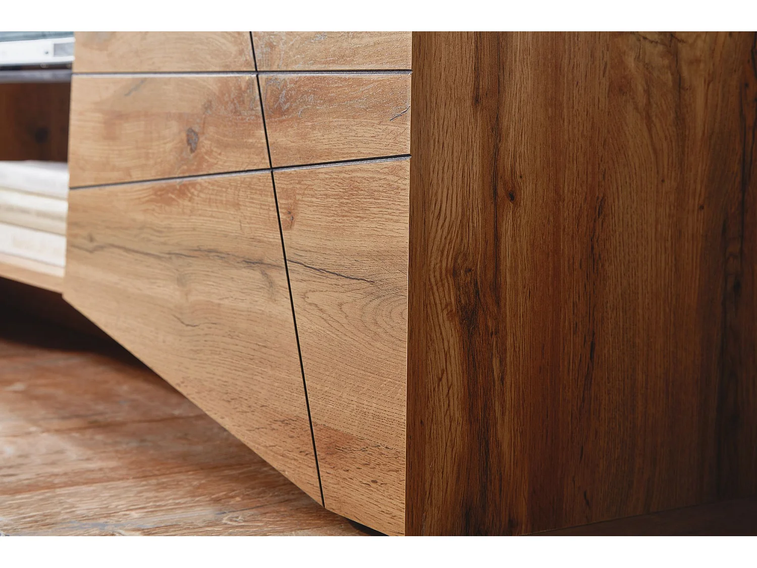 TV Schrank  Lowboard 160x50x40 cm Holz Fernsehkommode Fernsehschrank