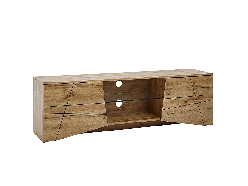 TV Schrank  Lowboard 160x50x40 cm Holz Fernsehkommode Fernsehschrank