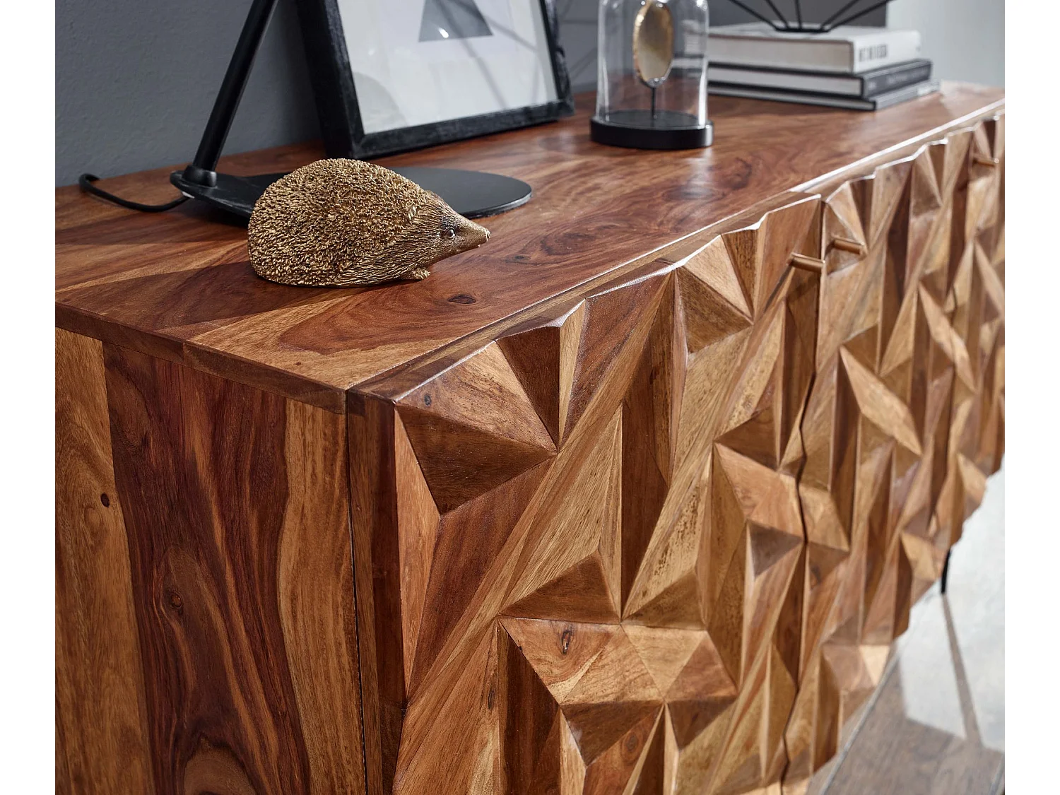 Sideboard  Kommode 144x72x47 cm Holz Massiv Anrichte Modern Standschrank