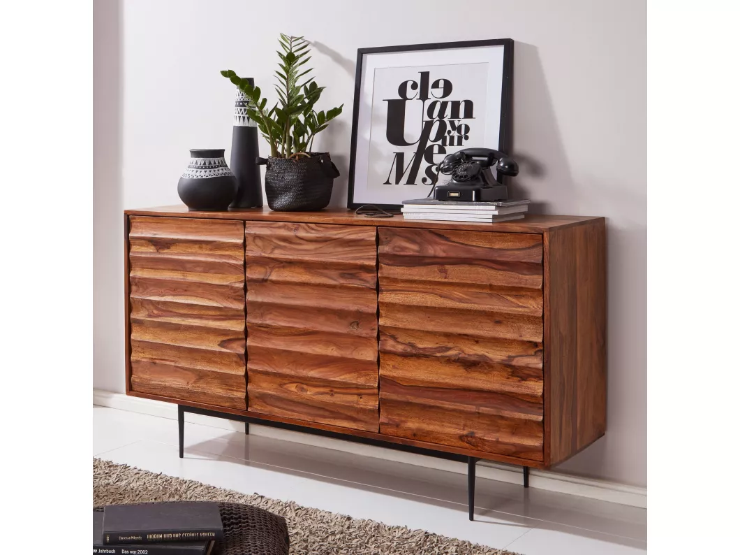 Kauf Unique Sideboard Sheesham Landhaus Kommode Holz Massiv Anrichte Standschrank