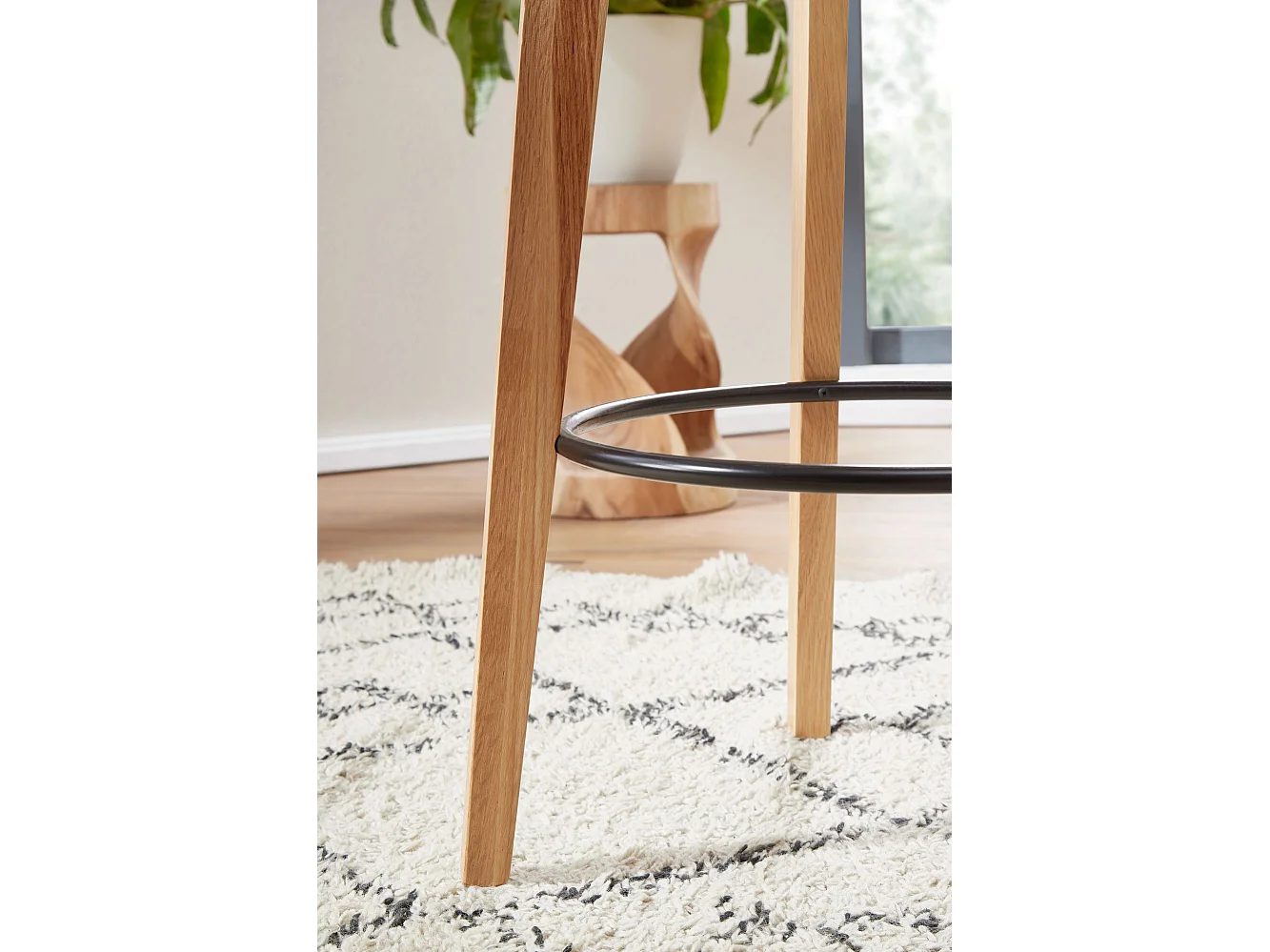 Stehtisch 60x110x60cm Weiß Bartisch Skandinavisch Eiche Tisch Partytisch