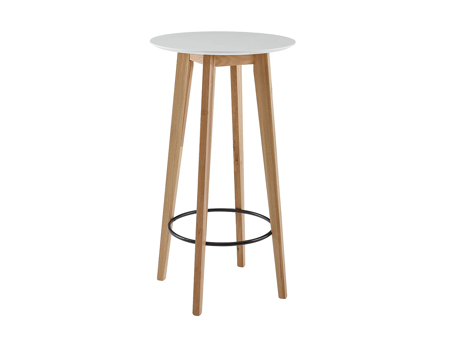 Stehtisch 60x110x60cm Weiß Bartisch Skandinavisch Eiche Tisch Partytisch