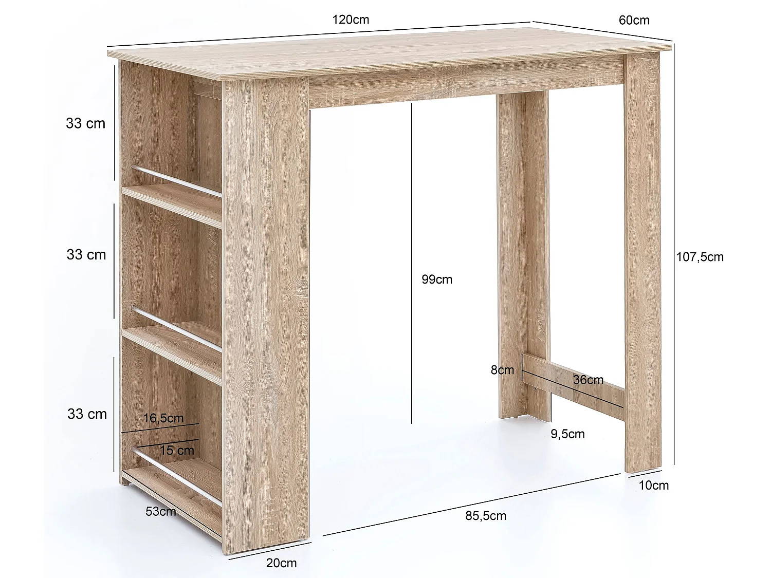 Bartisch Stehtisch Bartresen Tisch Bistrotisch Tresen Bar Tresentisch