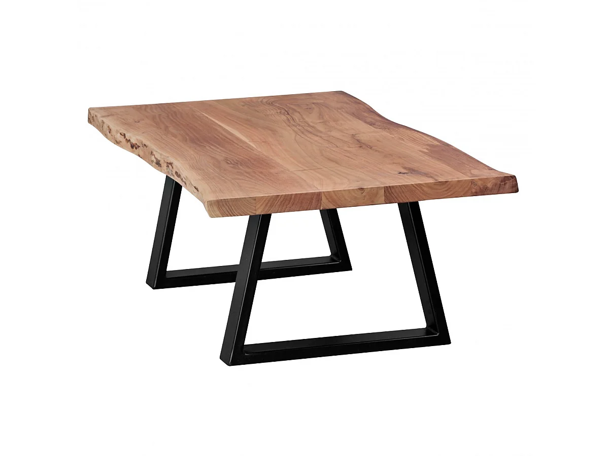 Couchtisch GAYA Massivholz Akazie 115 x 60 cm Baumstamm Wohnzimmertisch