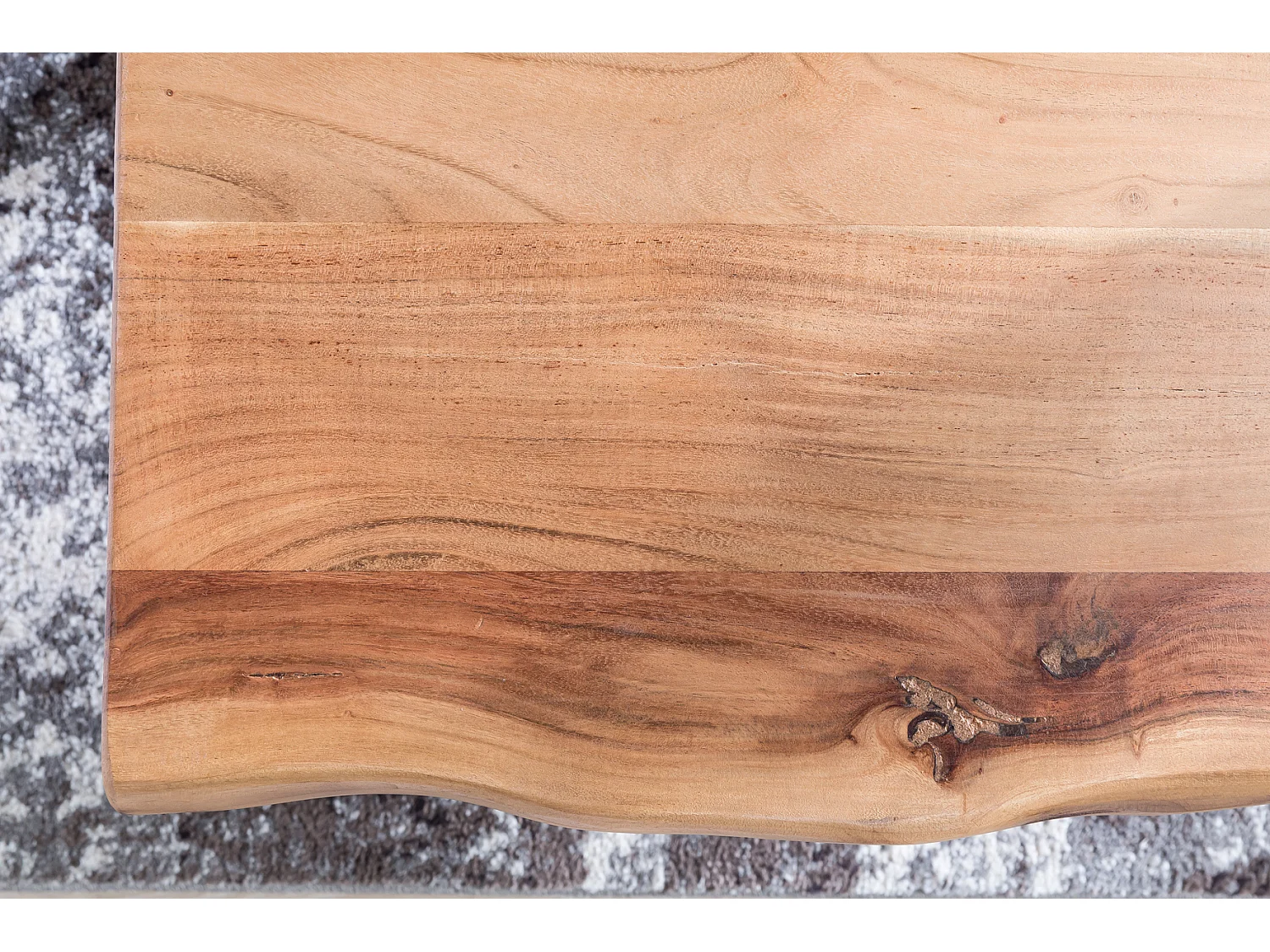 Couchtisch GAYA Massivholz Akazie 115 x 60 cm Baumstamm Wohnzimmertisch