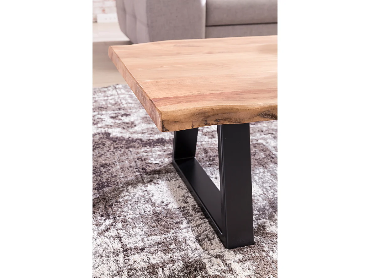 Couchtisch GAYA Massivholz Akazie 115 x 60 cm Baumstamm Wohnzimmertisch