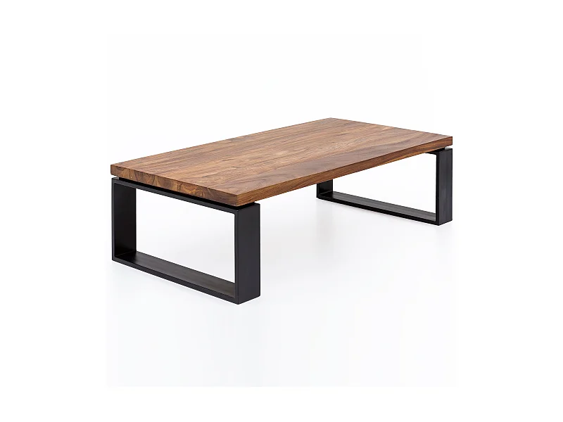 Couchtisch Holz Sofatisch mit Metallgestell Wohnzimmertisch Tisch