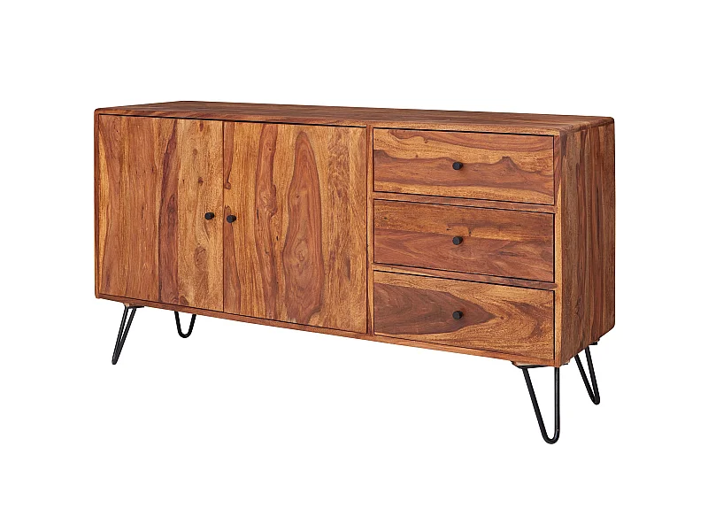 Sideboard Landhaus Sheesham Kommode Holz Massiv Anrichte Standschrank