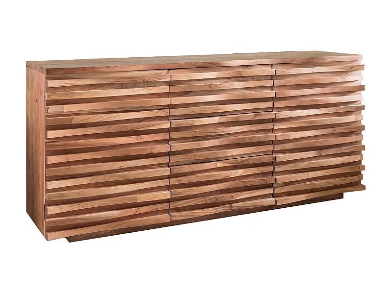 Sideboard Akazie 160 cm Massivholz Anrichte Landhaus Kommode Schrank Baumkante